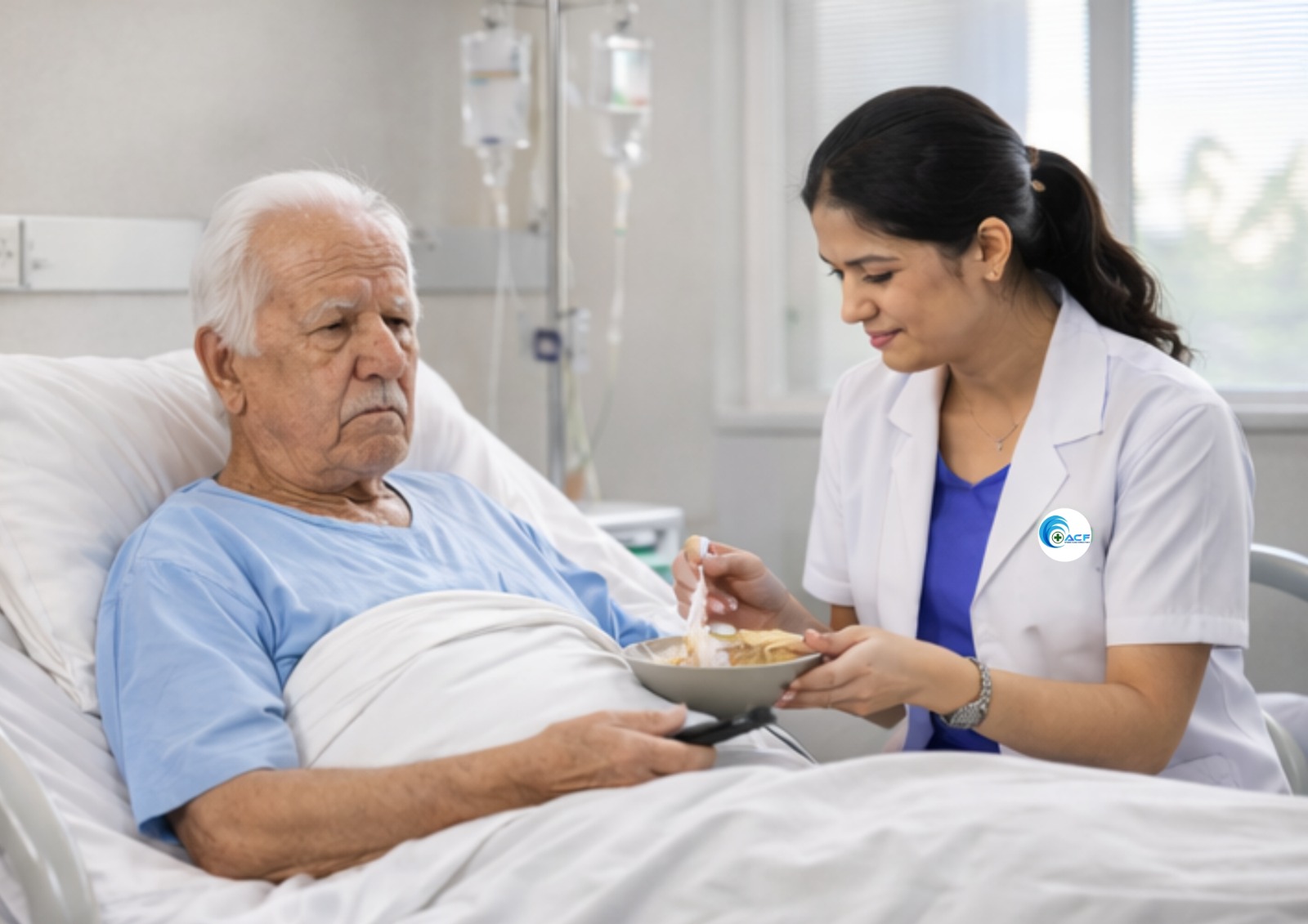 Caregiver assisting a senior woman with a puzzle.